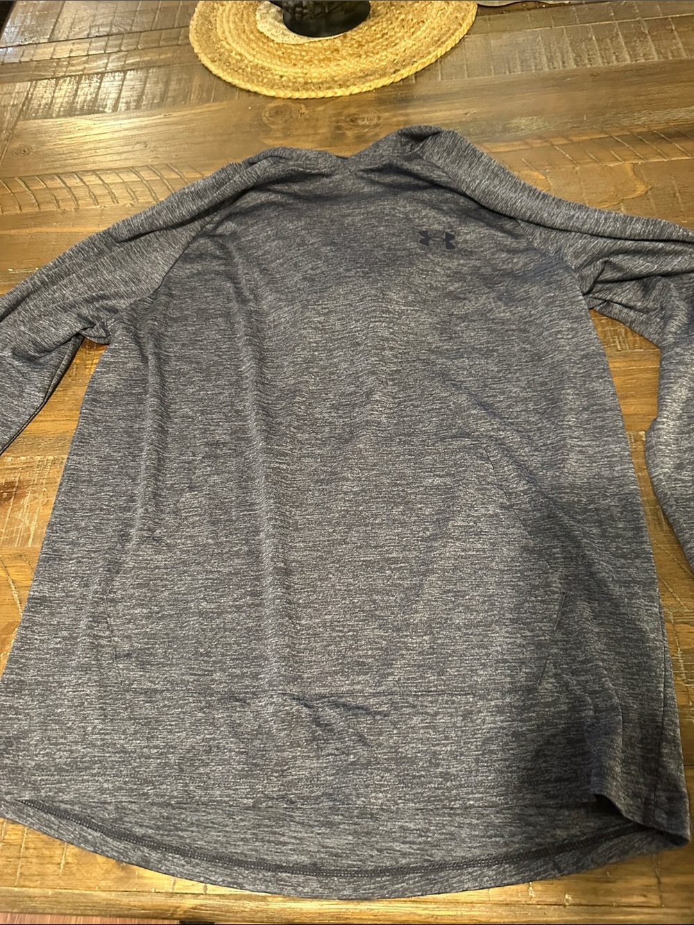 Under Armour Heathered Navy/Gray Long Sleeve Performance Top